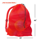 30"x 40" Set of 6 Extra-Large Mesh Sports Ball Drawstring Bag