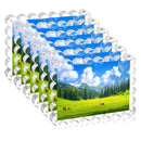 5x7 Inch Clear Acrylic Picture Frames with Scalloped Edge for Home/Office Desktop