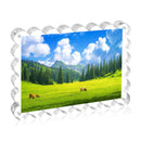 5x7 Inch Clear Acrylic Picture Frames with Scalloped Edge for Home/Office Desktop