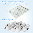 Large Bingo Game Set with 12" Bingo Cage and 1.5" Ping Pong Size Bingo Balls, Plastic Master Board