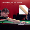 Set of 4 58" Hardwood Maple Detachable Billiard Pool Cue Stick Set - Black