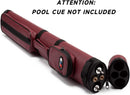 2x2 Hard Oval Billiard Pool Cue Stick Carrying Case (5 Colors)