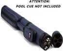 2x2 Hard Oval Billiard Pool Cue Stick Carrying Case (5 Colors)