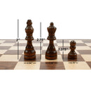 15" Folding Wooden Chess Board Game Set