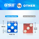 Craps Game Set, Including Casino Dice, 3" Craps On/Off Dealer Puck Button