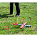 Loop Hoop Ring Toss Game Set with Rope Rings, Plastic Rings and Carrying Bag