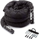 2" Battle Rope, Workout Battle Ropes with Sleeve Cover (30ft/40ft/50ft)