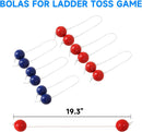 Quality Metal Ladder Ball Toss Game Set with Ladder Bolas & Carrying Case