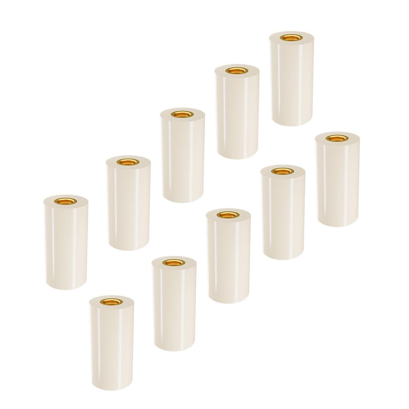 12mm/13mm Billiard Pool Cue Stick Screw-in Nylon Ferrules Replacement Ferrules - White 10 Pack