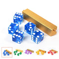 AAA Grade 19mm Vegas Style Professional Acrylic Precision Quality Serialized Casino Craps Dice Yahtzee Dice Game for Casino Game - 5 Colors