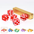 AAA Grade 19mm Vegas Style Professional Acrylic Precision Quality Serialized Casino Craps Dice Yahtzee Dice Game for Casino Game - 5 Colors