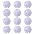 12-Pack of Plastic Practice Baseballs Indoor Pickleballs Outdoor Airflow Hollow Softballs Regulation Size 26 Holes for Pitching,Batting,Throwing Train - 5 Colors