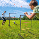 Quality Metal Ladder Ball Toss Game Set with Ladder Bolas & Carrying Case