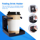4" Plastic Adjustable Folding Drink Cup Holder （1-Pack, 4 Colors)