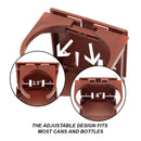 4" Plastic Adjustable Folding Drink Cup Holder （1-Pack, 4 Colors)