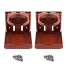 4" Plastic Adjustable Folding Drink Cup Holder（2-Pack, 4 Colors)