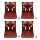 4" Plastic Adjustable Folding Drink Cup Holder（4-Pack, 4 Colors)