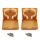 4" Plastic Adjustable Folding Drink Cup Holder（2-Pack, 4 Colors)