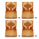4" Plastic Adjustable Folding Drink Cup Holder（4-Pack, 4 Colors)