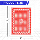 8" x 11" Super Jumbo Playing Cards, Large Card Game Deck