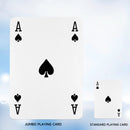 8" x 11" Super Jumbo Playing Cards, Large Card Game Deck