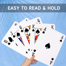 8" x 11" Super Jumbo Playing Cards, Large Card Game Deck