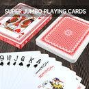 8" x 11" Super Jumbo Playing Cards, Large Card Game Deck