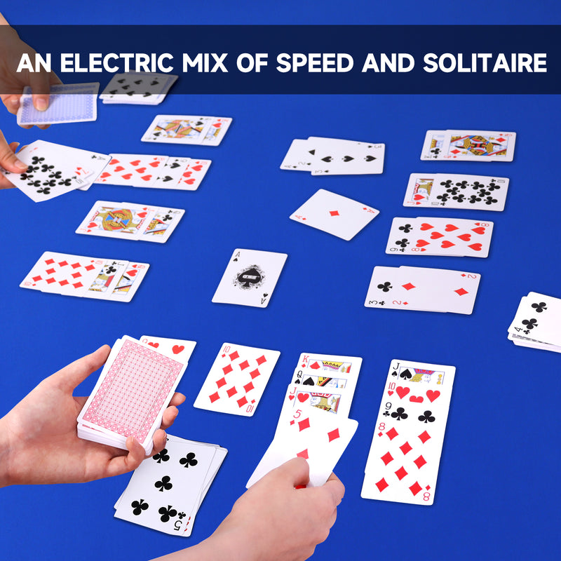 12 Decks Multi-colored Nertz Cards Playing Card Game for Poker, Blackjack, Rummy, Go Fish, Bridge