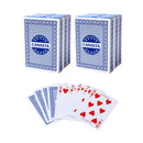 6-Deck Canasta Cards with Point Values - Blue/Red