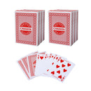 6-Deck Canasta Cards with Point Values - Blue/Red