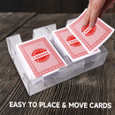 Canasta Cards Game Set with 2-Deck Canasta Cards with Point Value, a Revolving Card Tray, 50 Score Pad