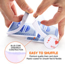 Canasta Card Game Set with 6-Deck Canasta Cards with Point Value, a Revolving Card Tray, 100  Score Pads