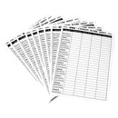 100-Pack 7" x 5" Canasta Score Pads, Canasta Score Sheets - Three-Wins Imports, LLC