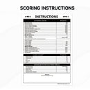 100-Pack 7" x 5" Canasta Score Pads, Canasta Score Sheets - Three-Wins Imports, LLC