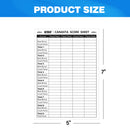 100-Pack 7" x 5" Canasta Score Pads, Canasta Score Sheets - Three-Wins Imports, LLC
