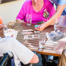 2-Deck Revolving Play Card Tray,  360° Rotating Card Holder