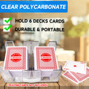 6-Deck Revolving Play Card Tray, 360° Rotating Card Holder