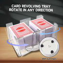 6-Deck Revolving Play Card Tray, 360° Rotating Card Holder