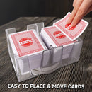 6-Deck Revolving Play Card Tray, 360° Rotating Card Holder