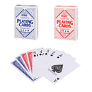 Plastic Waterproof Playing Cards, Standard Index – Poker Size & Bridge Size, Washable (Blue & Red)
