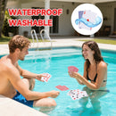 Plastic Waterproof Playing Cards, Standard Index – Poker Size & Bridge Size, Washable (Blue & Red)