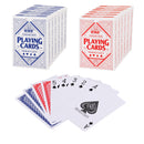 Plastic Waterproof Playing Cards, Standard Index – Poker Size & Bridge Size, Washable (Blue & Red)