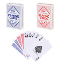 2-Deck 100% Plastic Waterproof Playing Cards, Standard Regular Index, Bridge Size, Perfect for Outdoor Camping, Beach & Pool, Travel