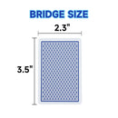 2-Deck 100% Plastic Waterproof Playing Cards, Standard Regular Index, Bridge Size, Perfect for Outdoor Camping, Beach & Pool, Travel