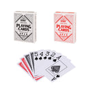 Waterproof Plastic Playing Cards, Jumbo Index Poker Size, Washable Cards (Black & Red)