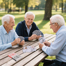 Waterproof Plastic Playing Cards, Jumbo Index Poker Size, Washable Cards (Black & Red)