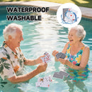 Waterproof Plastic Playing Cards, Jumbo Index Poker Size, Washable Cards (Black & Red)