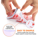 6-Decks Red Canasta Cards with Automatic Card Shuffler, Revolving Card Holder, Sheet Score Pads