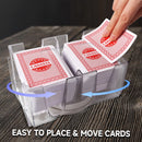 6-Decks Red Canasta Cards with Automatic Card Shuffler, Revolving Card Holder, Sheet Score Pads