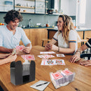 6-Decks Red Canasta Cards with Automatic Card Shuffler, Revolving Card Holder, Sheet Score Pads